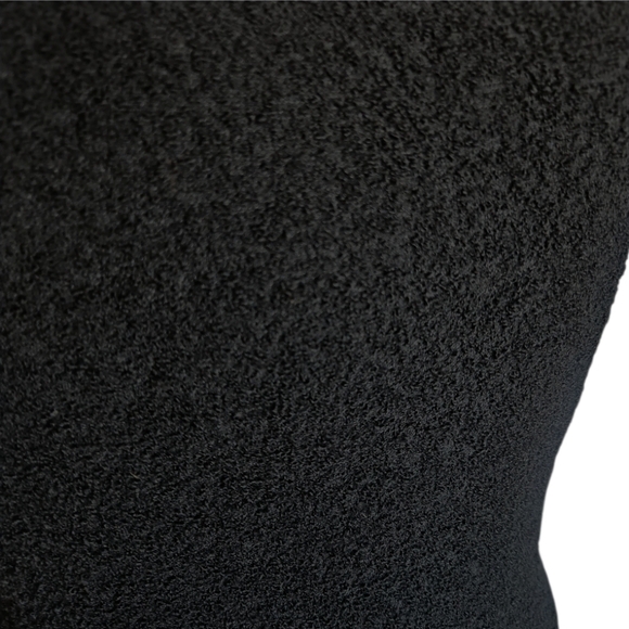 OSCAR DE LA RENTA | Black Wool Silk Cocktail Dress Italy Fall 13 ~ Size 8 - Picture 5 of 7